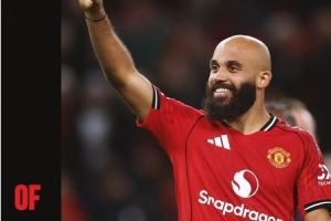 梅开二度，官方：姆伯莫当选曼联4-2布莱顿队内最佳球员